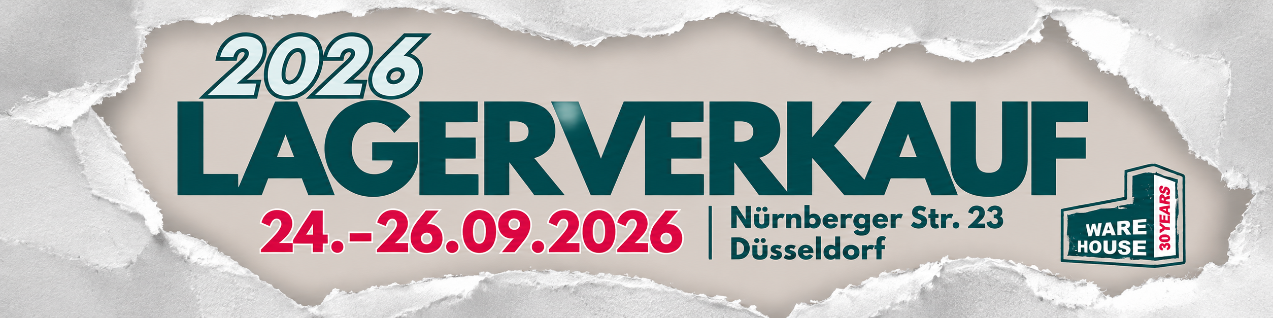 Warehouse One Warehouse Sale 2026 in Düsseldorf from 24 to 26 September