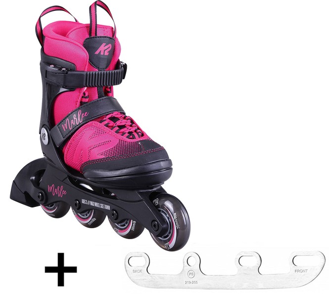 K2 MARLEE Kinder Inline Skate pink inkl. SABRES 4 Schlittschuh Eiskufen - 32-37 kaufen