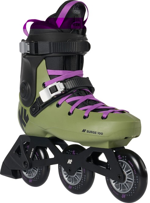 K2 SURGE 100 Inline Skate 2024 olive/purple - 48 kaufen